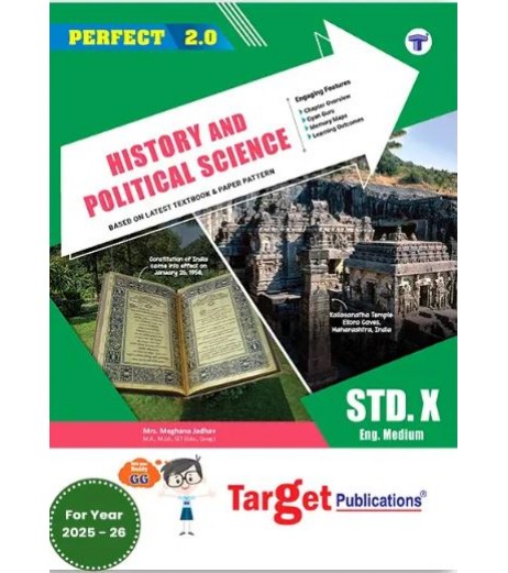 Target Publication Std. 10th Perfect History and Political Science | English Medium