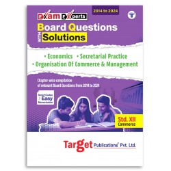 Target Publication Std.12 Board Questions With Solutions