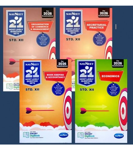Navneet 21 Most Likely Question Set  Std 12 Commerce For 2026 Exam.