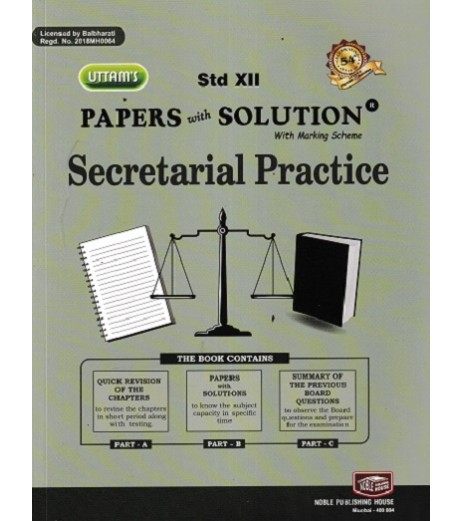 Uttams Paper Solution Std 12 Secretarial Practices Commerce - SchoolChamp.net