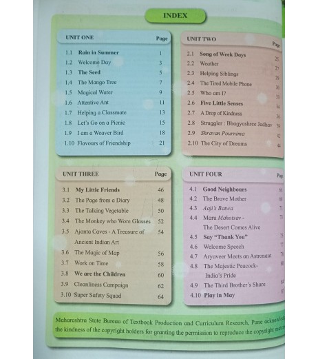 English Balbharati class 3 Maharashtra State Board | 2026-27 Edition