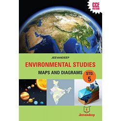 Jeevandeep Environmental Studies Maps  and Diagrams Std 5