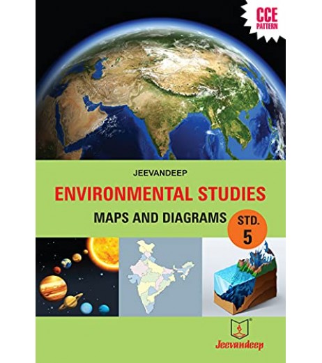 Jeevandeep Environmental Studies Maps  and Diagrams Std 5 |Maharashtra State Board