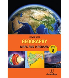 Jeevandeep Geography Maps and Diagrams Std 8 Maharashtra State Board