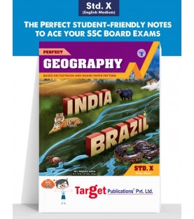 Target Publication Std. 10th Perfect Geography Notes, English Medium (MH Board)