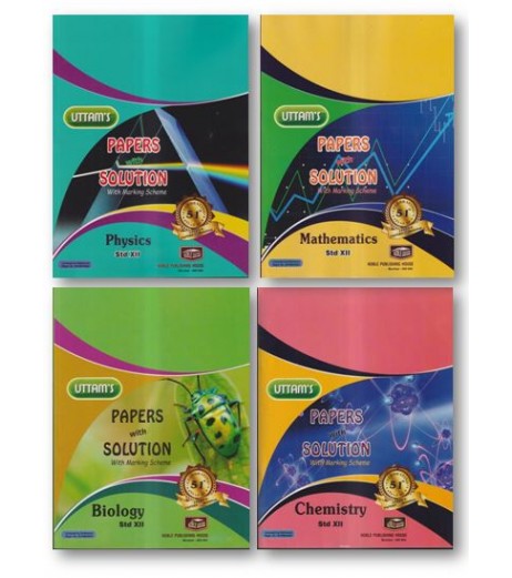 Uttams Paper with Solution Std 12 PCMB | Latest Edition