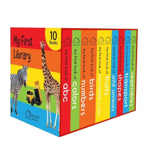 My First Library: Boxset of 10 Board Books for Kids