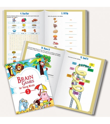 Brain Games For Young Minds Level 3 | Ages: 5-8 years