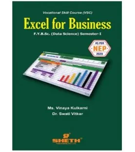 Excel for Business FYBSc Data Science Sem 1 Sheth Publication | Mumbai University 