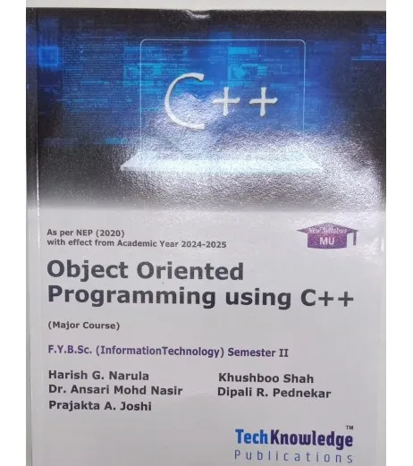 Buy Object Oriented Programming With C++ Sem II B.Sc-IT Techknowledge ...