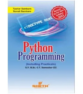 Python Pragramming Sem 3 SYBSc IT Sheth Publication | Latest Edition