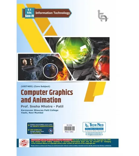 Buy Computer Graphics and Animation Sem 4 SYBSc IT techneo books Online ...