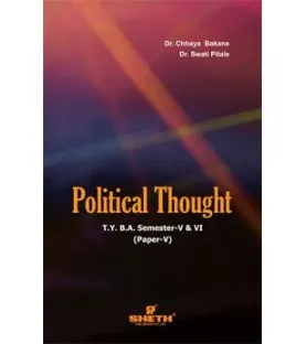 Political Thought Paper-V T.Y.B.A.Sem 5 Sheth Publication
