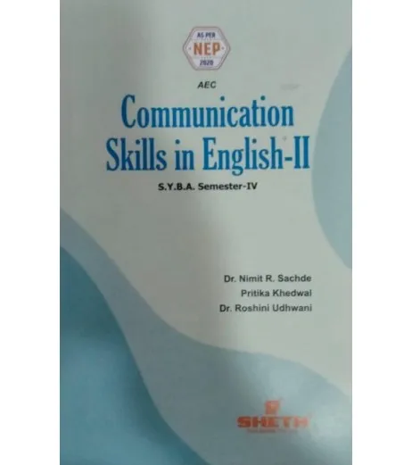 Syba Books Buy Communication Skill in English-II S.Y.B.A. Sheth Publication books ...