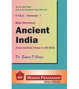 Ancient India F.Y.B.A. Semester 1 Manan Prakashan | NEP 2020