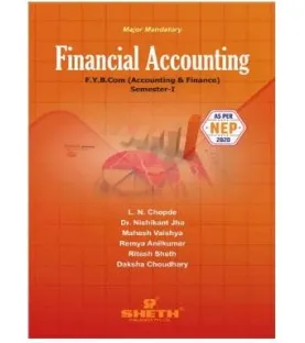 Financial Accounting-I  FYBAF Sem 1 Sheth Publication| NEP 2020 