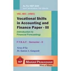 Vocational Skills in Accounting and Finance Paper -3  FYBAF Sem 2 Manan Prakashan | NEP 2020 