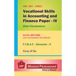 Vocational Skills in Accounting and Finance Paper -4  FYBAF Sem 2 Manan Prakashan | NEP 2020 