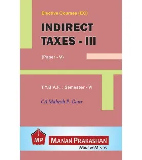 Indirect Tax-II TYBAF Sem 6 Manan Prakashan