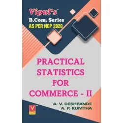 Practical Statistics for Commerce–II  FYBcom Sem 2 Vipul Prakashan | NEP 2020