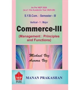 Commerce - III SYBcom sem 3 Manan Prakashan | NEP 2020