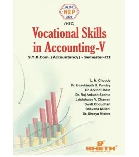 Vocational Skills in Accounting -V SYBcom Sem 3 Sheth Publication | NEP 2020