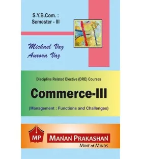 Commerce - III SYBcom sem 3 Manan Prakashan