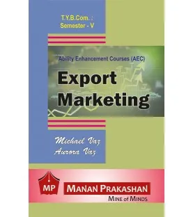 Export Marketing TYBcom Sem 5 Manan Prakashan
