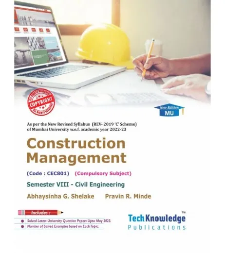 Construction Management Sem 8 Civil Engineering Techknowledge Publication | Mumbai University