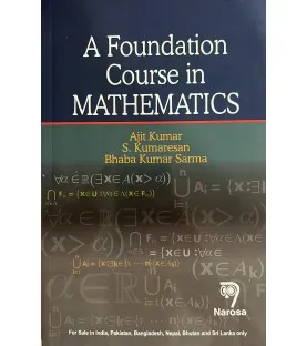 A Foundation Course in Mathematics by Ajit Kumar | Norosa Publication 