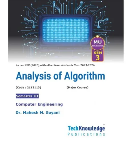 Analysis of Algorithm Sem 3 Computer Engg Techknowledge Publication ...