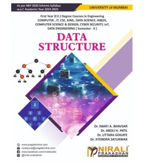 Data Structure First Year Sem 2 Engineering Mumbai University | Nirali Prakashan