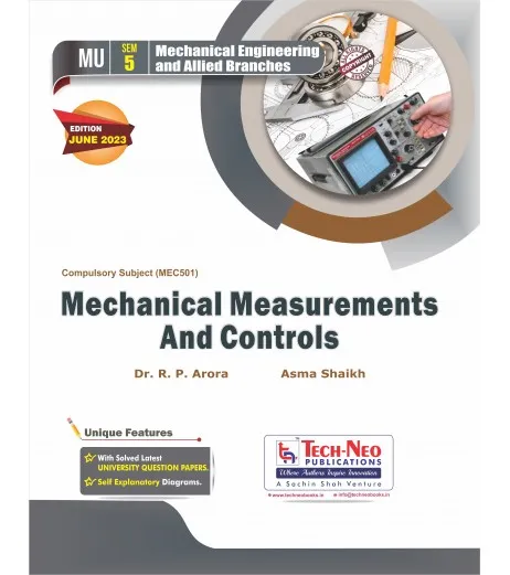 Mechanical Measurements and Controls | Sem 5 Mechanical Engineering | Techneo Publication Sem 5 Mech. Engg - SchoolChamp.net