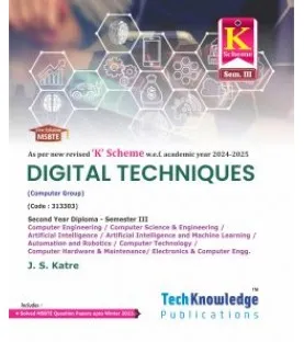 Digital Techniques MSBTE K Scheme Diploma Sem 3 Computer Engineering| TechKnowledge Publications.