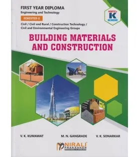 Building Material And Construction K Scheme MSBTE First Year Sem 2 | Civil Engineering branch | Nirali Publication