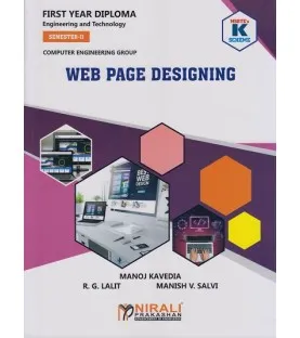 Web Page Designing K Scheme MSBTE First Year Sem 2 Nirali Publication
