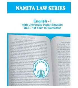 Namita Law Series English 1 University Paper Solution BLS Sem 1