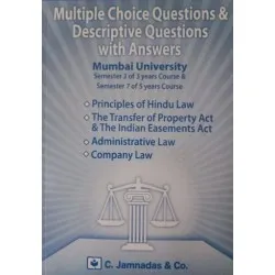 Jhabwala MCQ With Answer Sem 3 for 3 year Course law Books