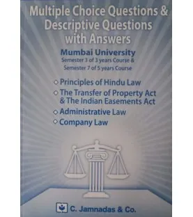 Jhabwala MCQ With Answer Sem 3 for 3 year Course law Books Mumbai University