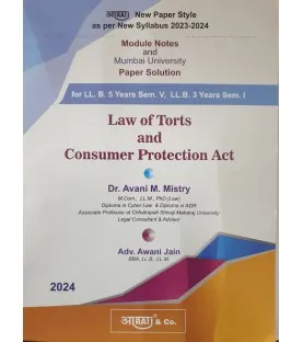 Law of Torts and Consumer Protection Acts Paper Solution FYBSL and FYLLB  Sem 1 Aarti and Com.
