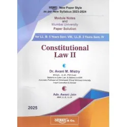 Aarti Constitutional Law -II Paper Solution FYBSL and FYLLB  Sem 4 by Dr. Avani M. Mistry | Mumbai University