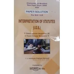 Interpretation and statutes Aarti Paper Solution | Mumbai