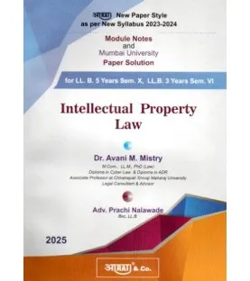 Aarti Intellectual property Law Paper Solution Sem 6 for BLS and LLB | Mumbai University 