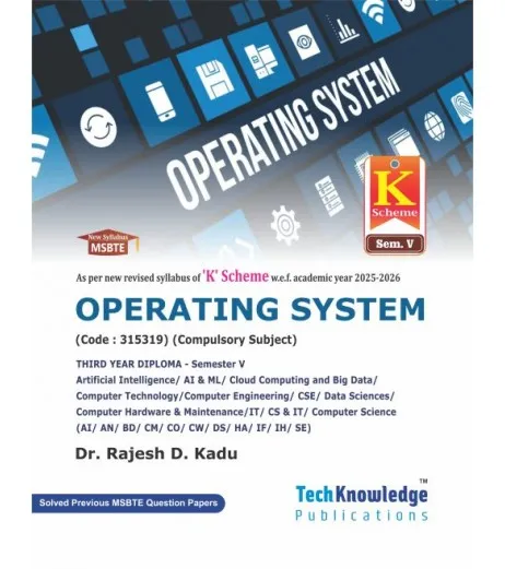 Buy Operating System MSBTE K-Scheme Sem 5 books online by Tech-knowldge ...