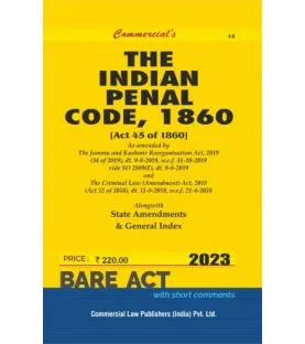 Commercials Indian Penal Code, 1860 (IPC) Bare Act 2023
