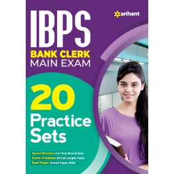 Arihant  20 Practice Sets IBPS Bank Clerk Main Exam 