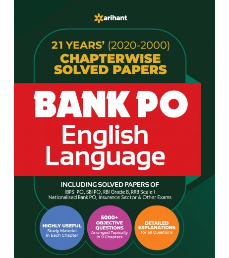 Arihant Bank PO Solved Papers English Language