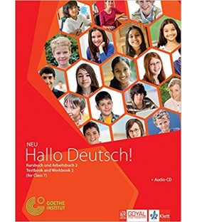 German - Hallo Deutsch - 2 Text Book and Workbook 2 Class 7