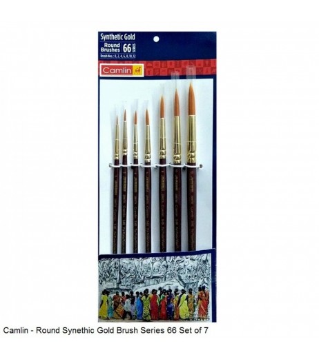 Camlin Round Brush 66 Series Pack of 7 DPS Class 7 - SchoolChamp.net