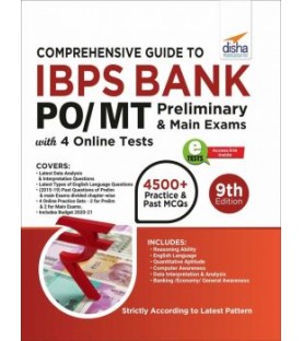 Comprehensive Guide to IBPS Bank PO / MT Preliminary and Main Exams with 4 Online CBTs | Latest Edition